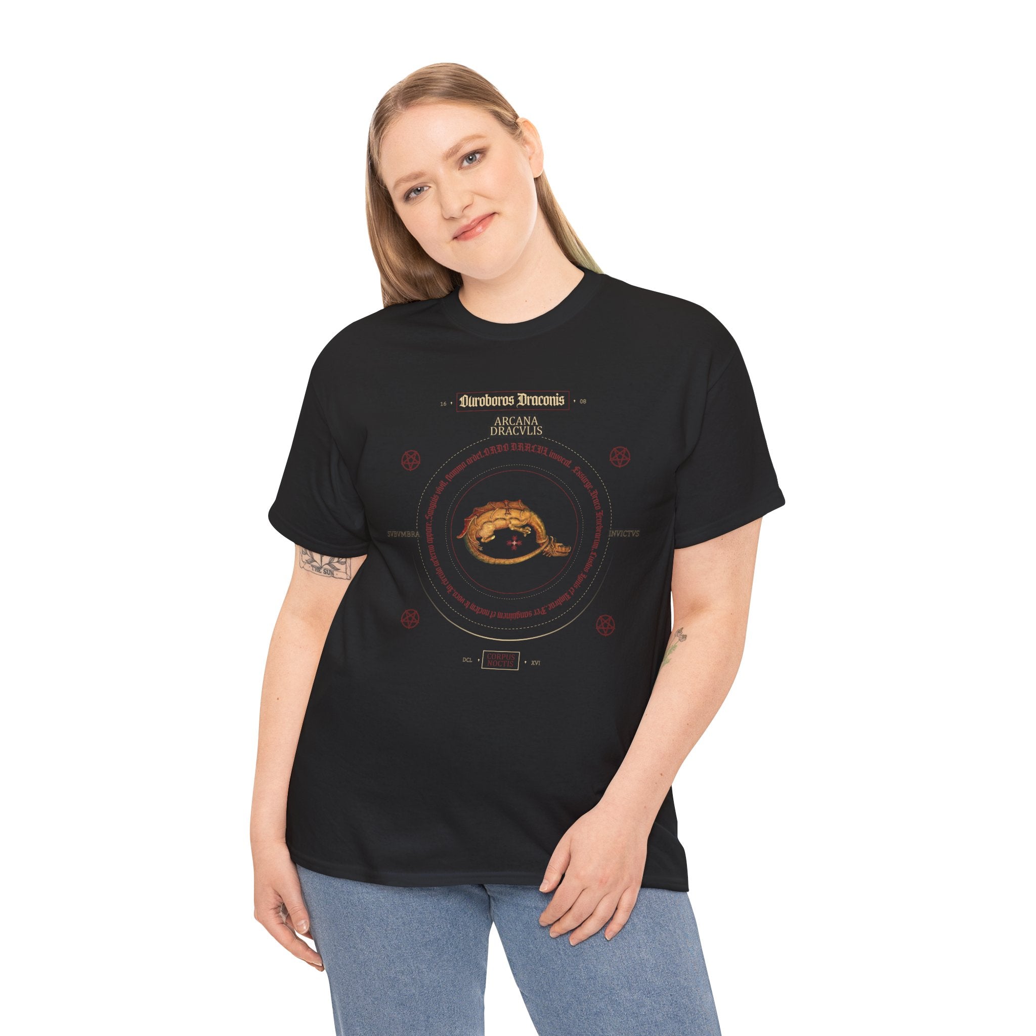 Ouroboros Unisex Tee - Alchemical Symbol of Unity and Renewal