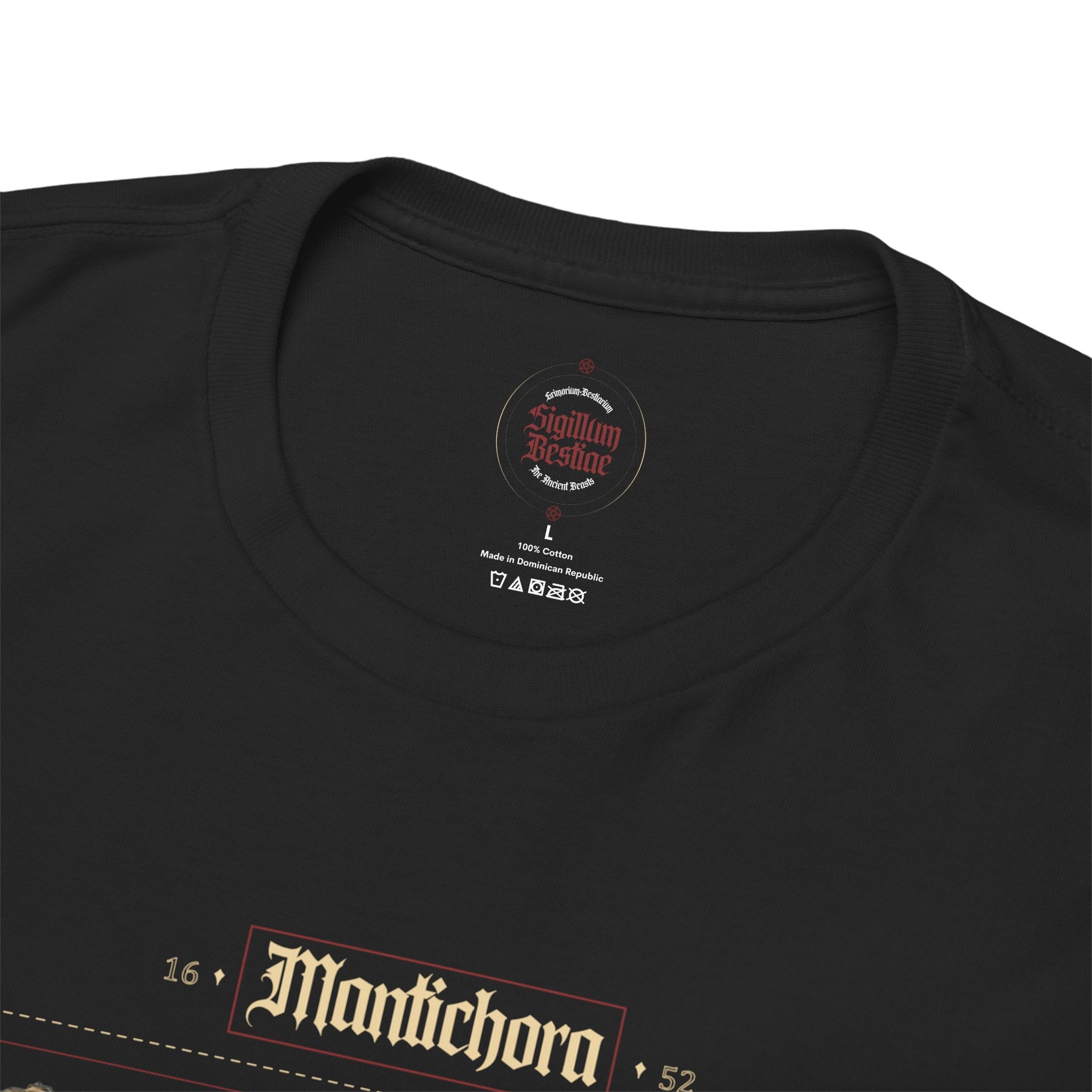 Manticora Unisex Tee - 'The Voice of Man, the Heart of a Demon'