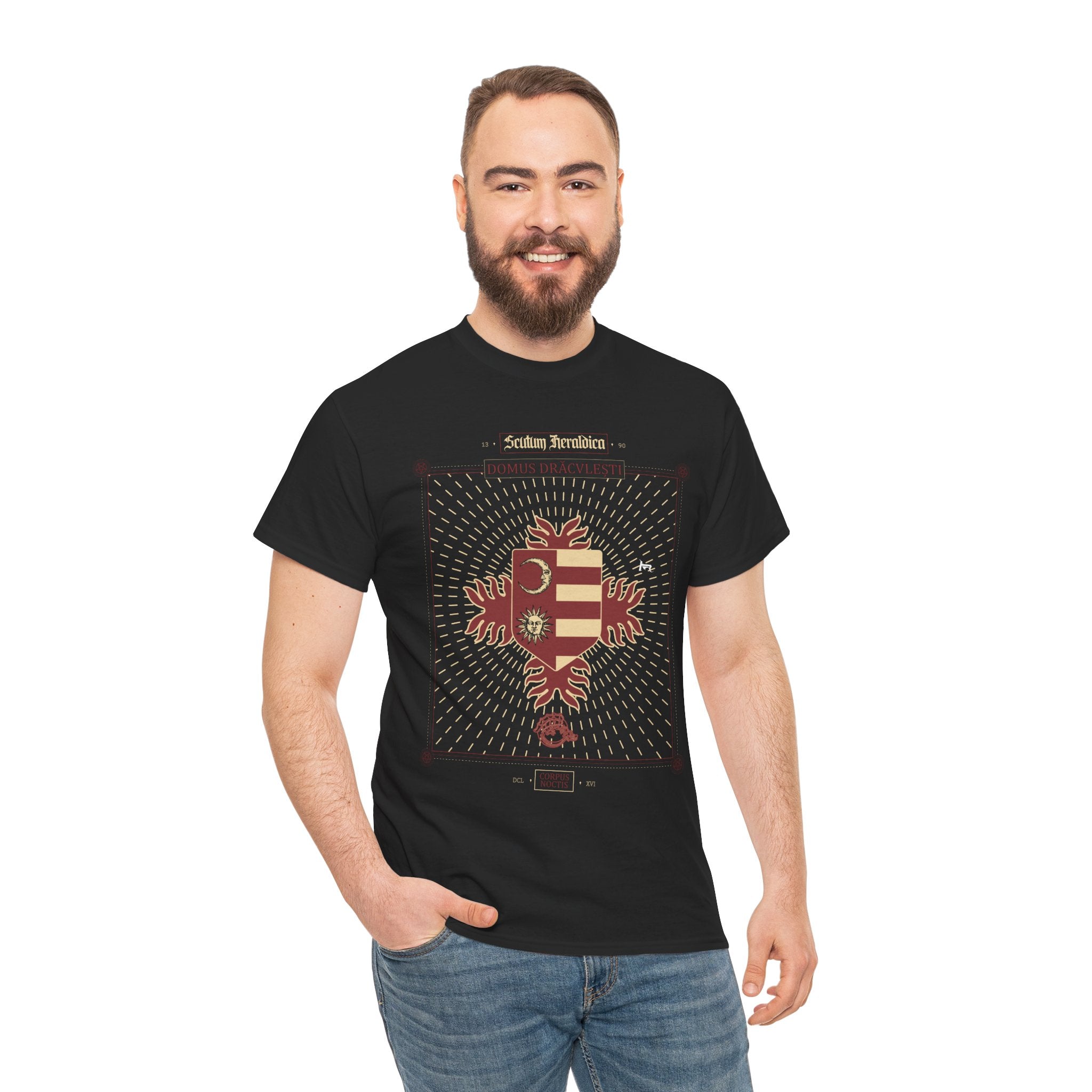 Dragon Shield Unisex Tee - Sigillum Draconis Medieval Oath and Blood Symbol Shirt