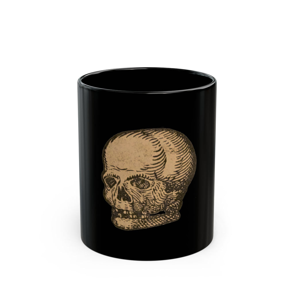Mystical Occvlt Skull Black Ceramic Coffee Cup (11oz/15oz)