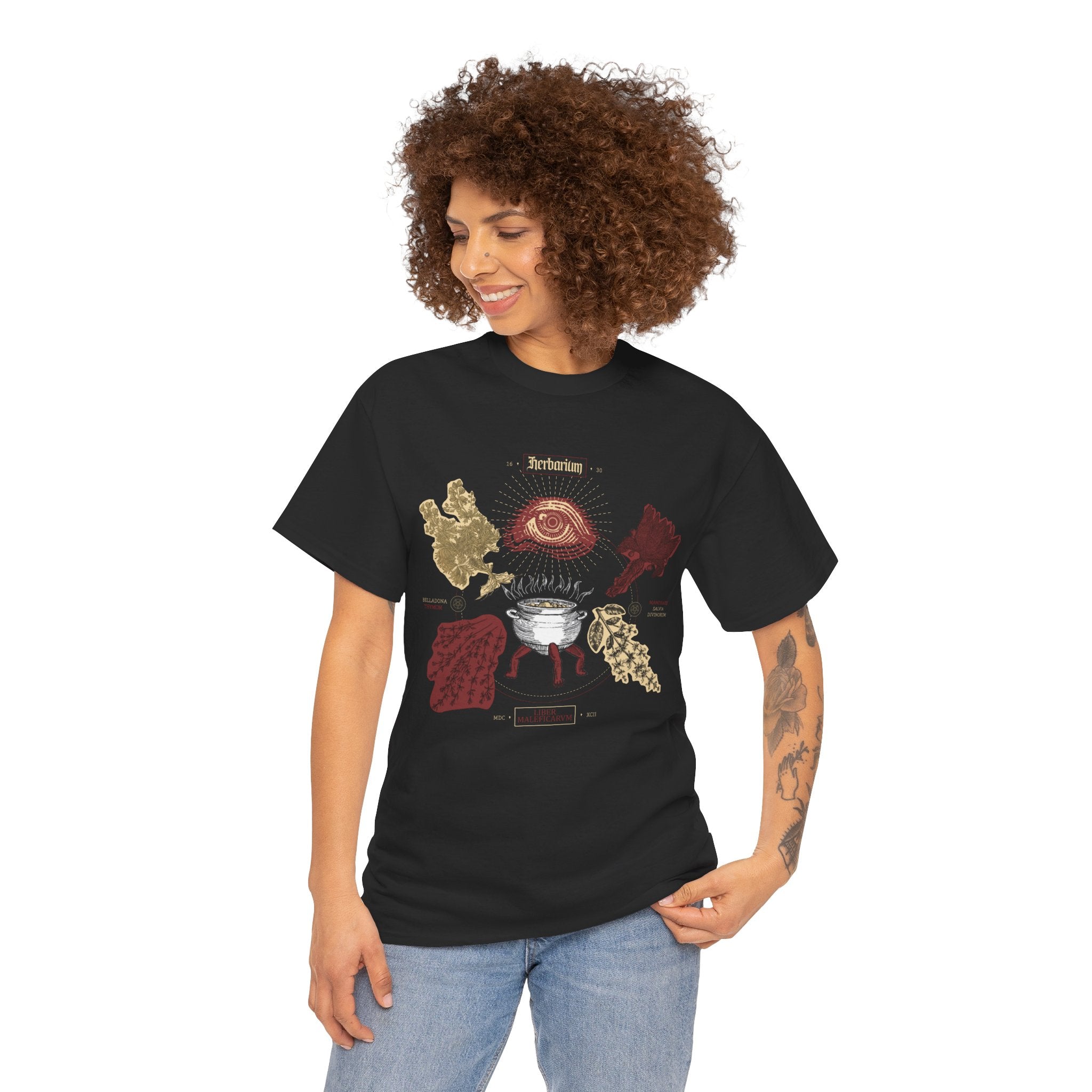 Dark Botanical Unisex Tee - Herbarium Collection