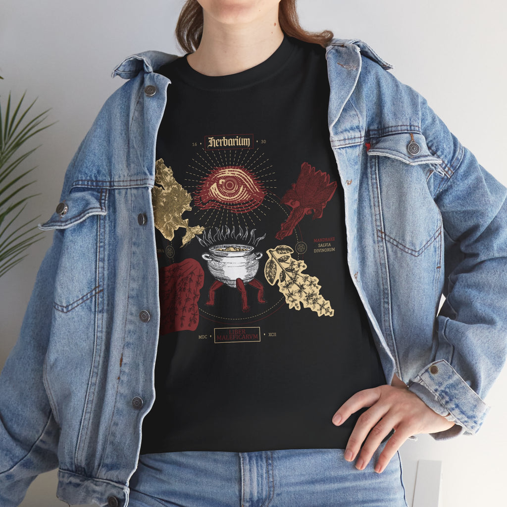 Dark Botanical Unisex Tee - Herbarium Collection