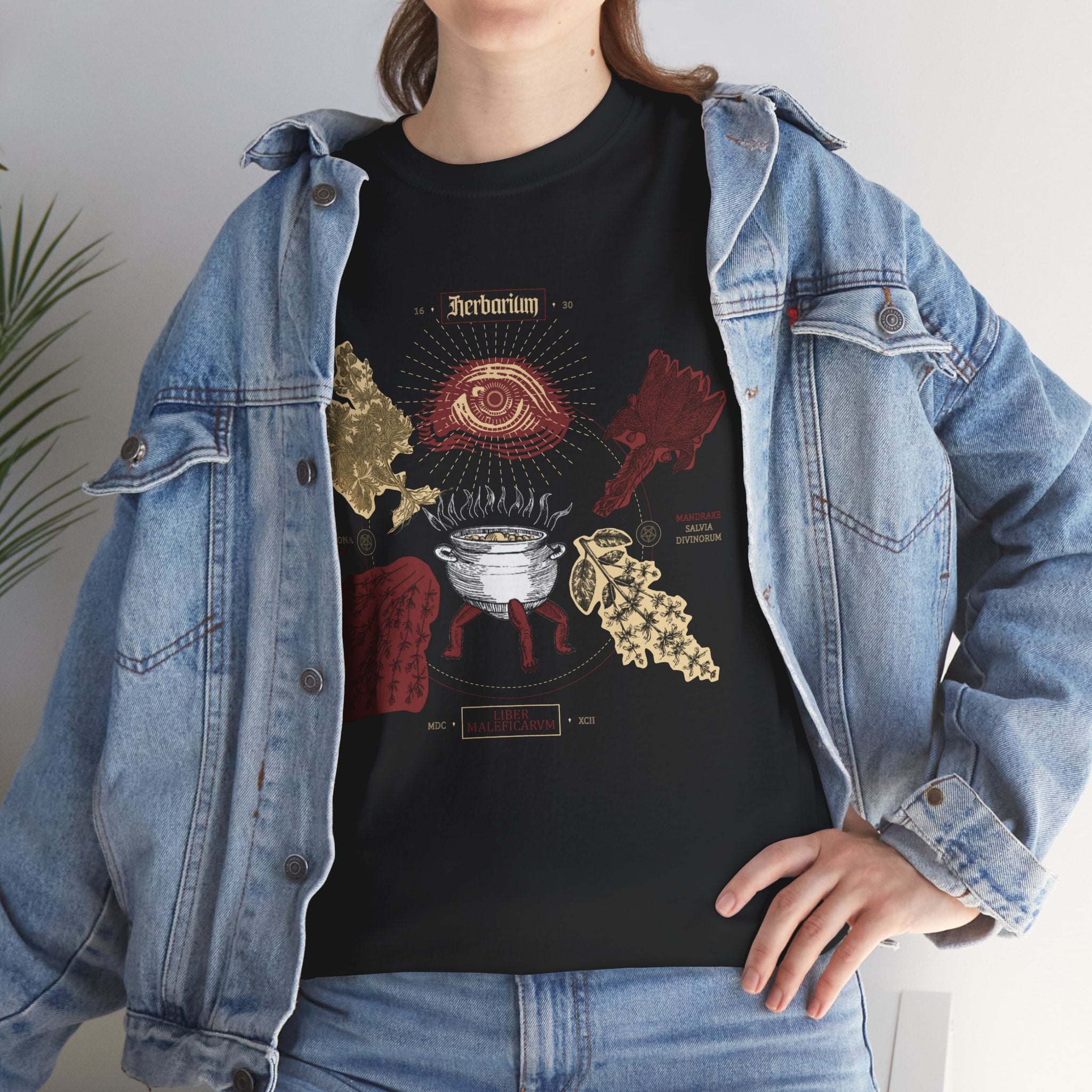 Dark Botanical Unisex Tee - Herbarium Collection