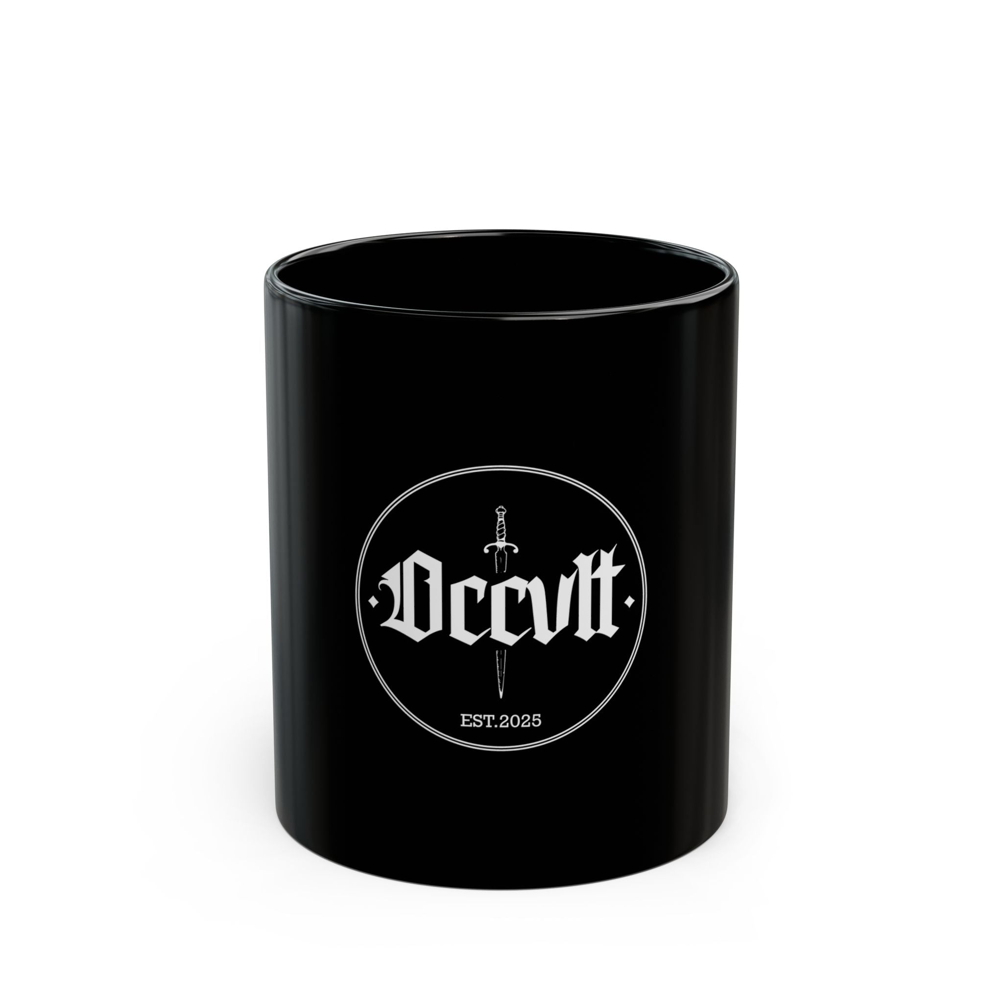 Occvlt — Mystical Black Ceramic Coffee Cup (11oz/15oz)