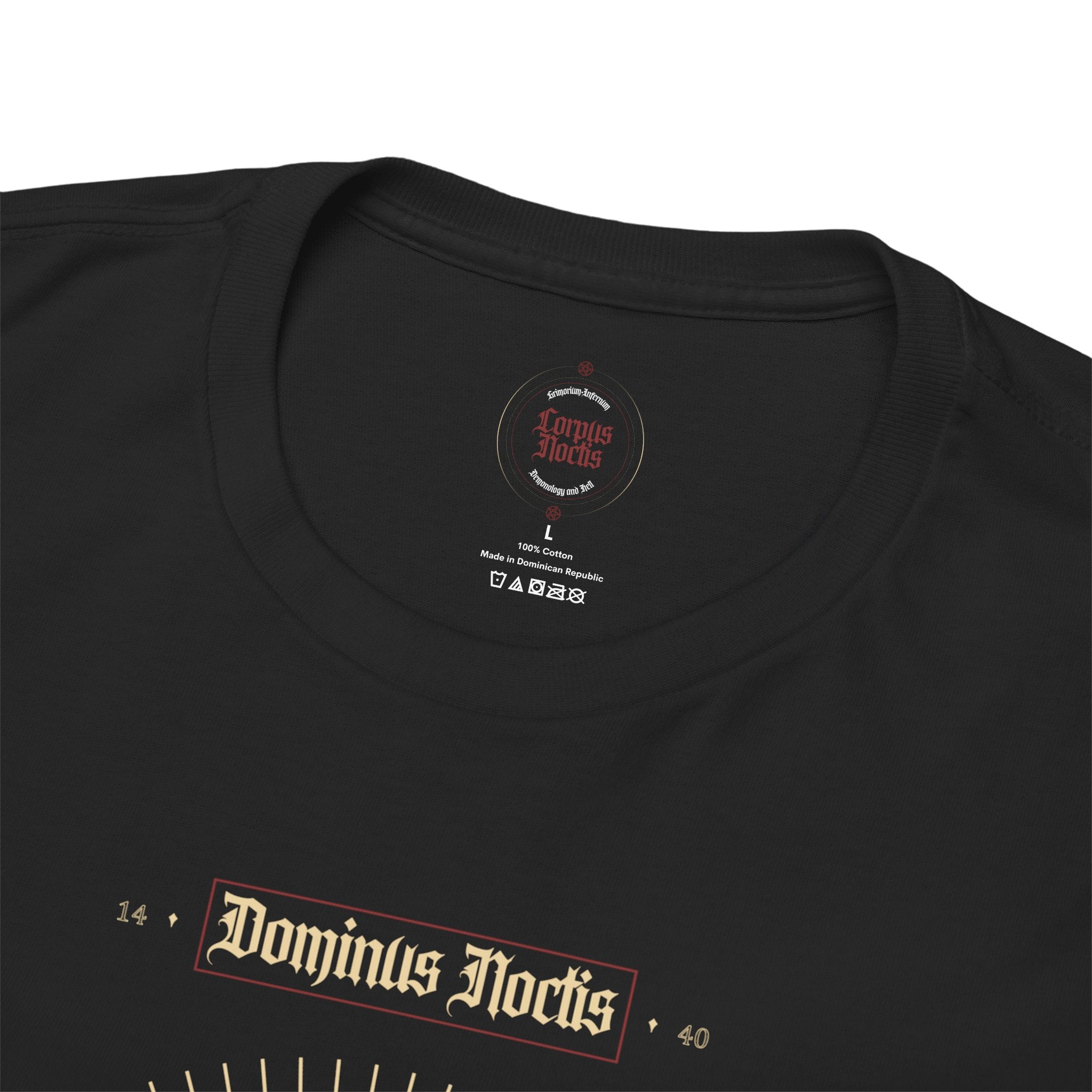Dominus Noctis Unisex Tee - Celestial Covenant and Dragon Sigil Design