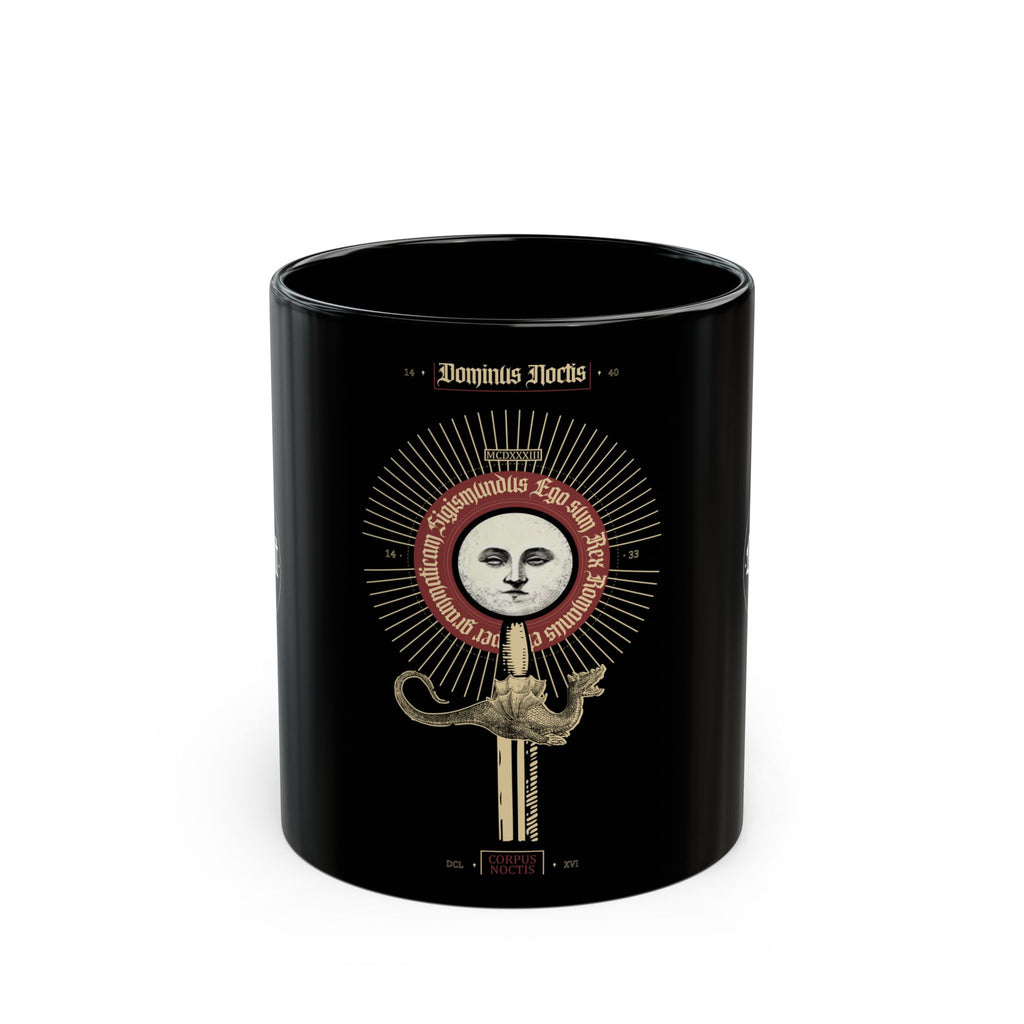Occvlt Sun Key Mug — Mystical Black Ceramic Coffee Cup (11oz/15oz)