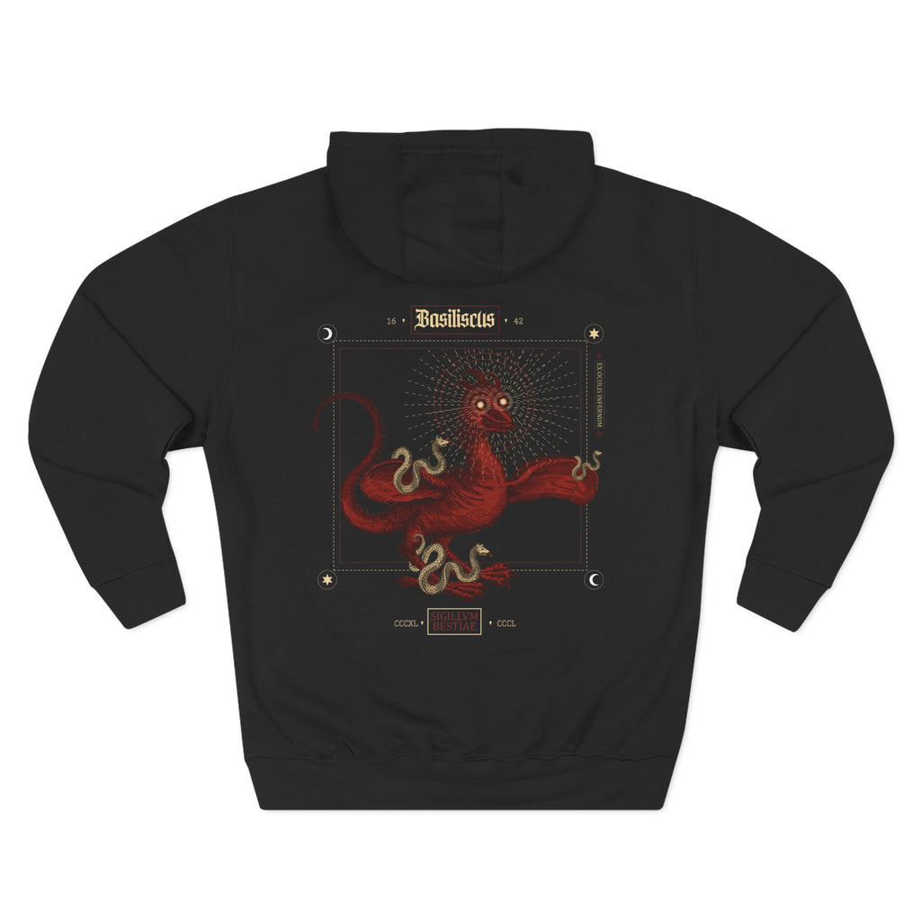 Basiliscus Gothic Hoodie — ‘Decay and Destruction’ Three-Panel Fleece