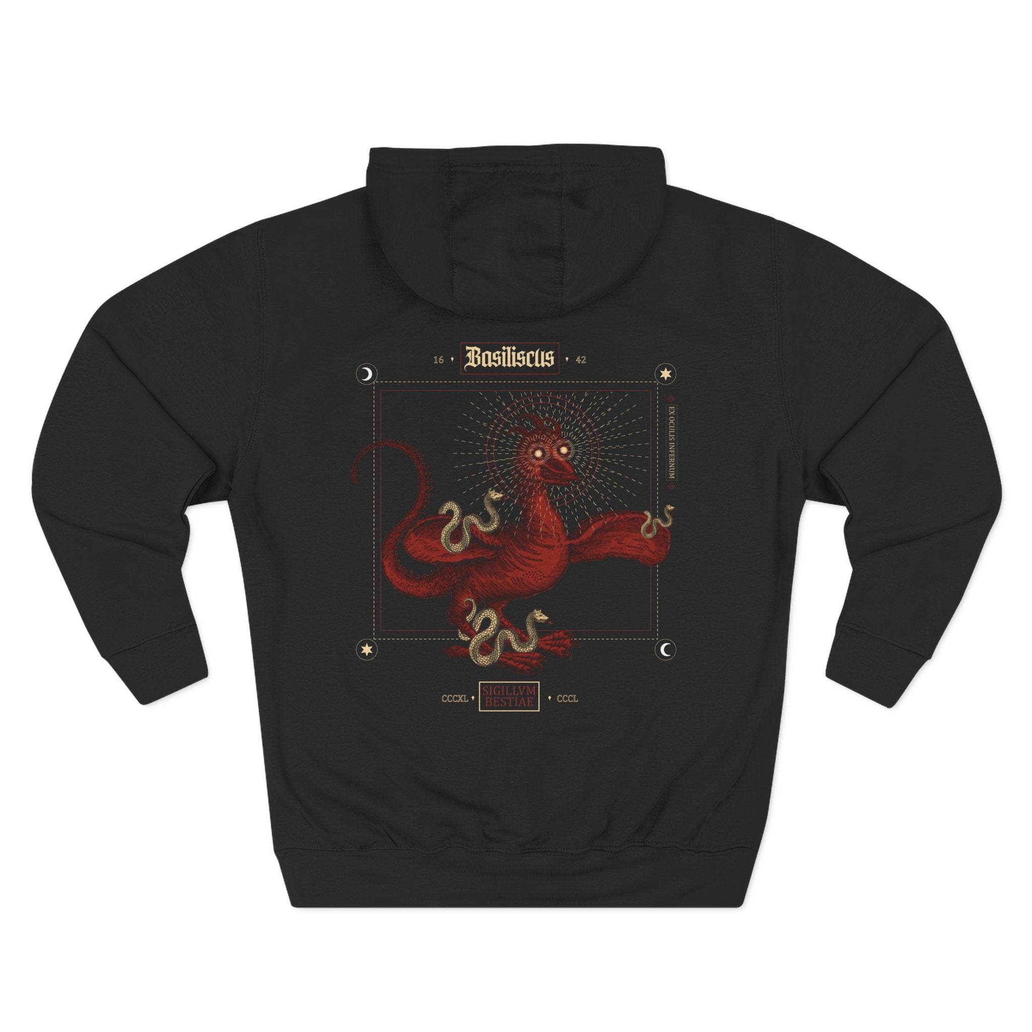 Basiliscus Gothic Hoodie — ‘Decay and Destruction’ Three-Panel Fleece