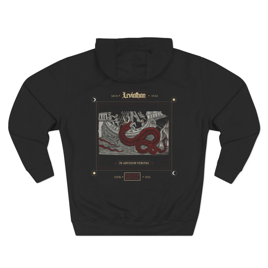 Leviathan Abyss Hoodie — Gothic Mythical Creature Fleece