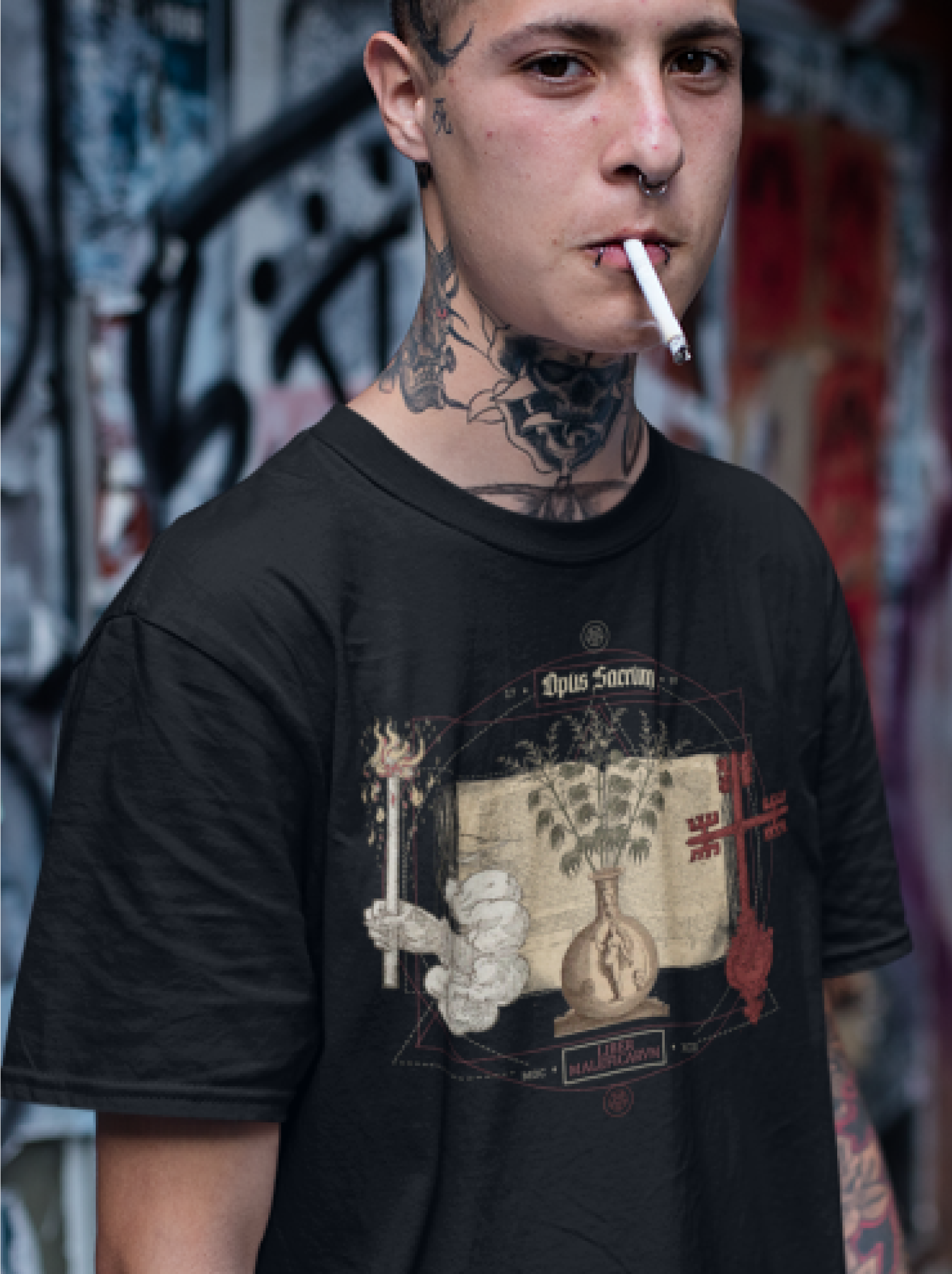 Mystical Tee with 'Opus Sacrum' Design