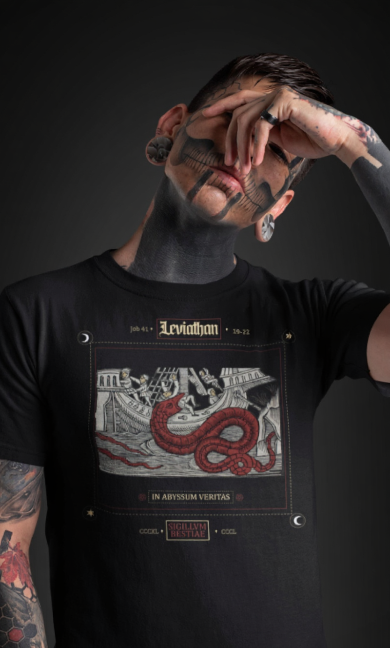 Leviathan Unisex Tee - Abyss Incarnate Fathomless Waters Primal Chaos T-Shirt