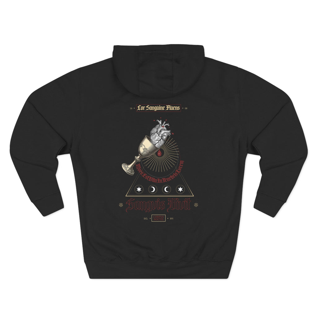 Gothic Bleeding Heart Hoodie - Sacrifice and Renewal Symbol