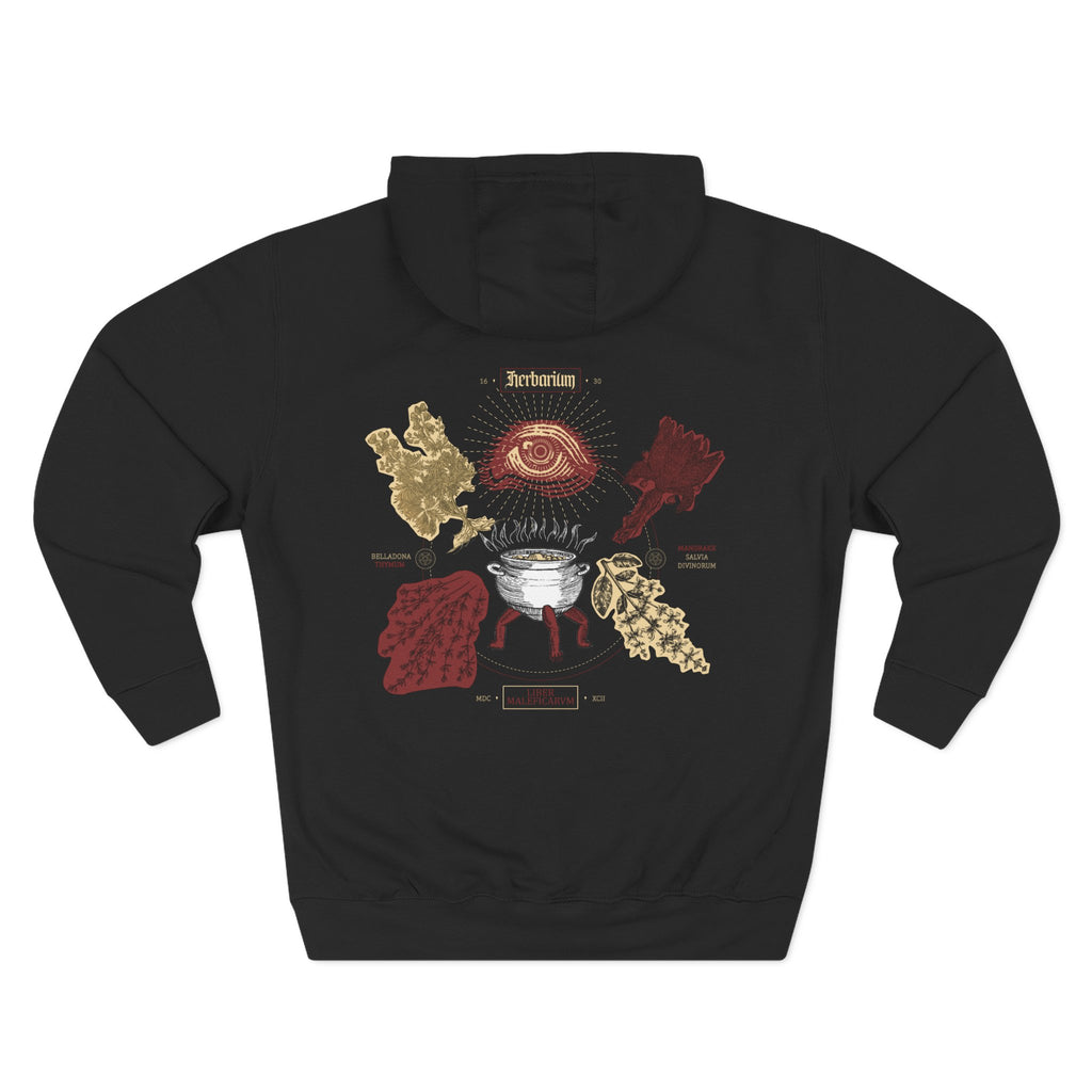 Occult Botanical Hoodie — Dark Garden 'Medicine & Poison' Fleece