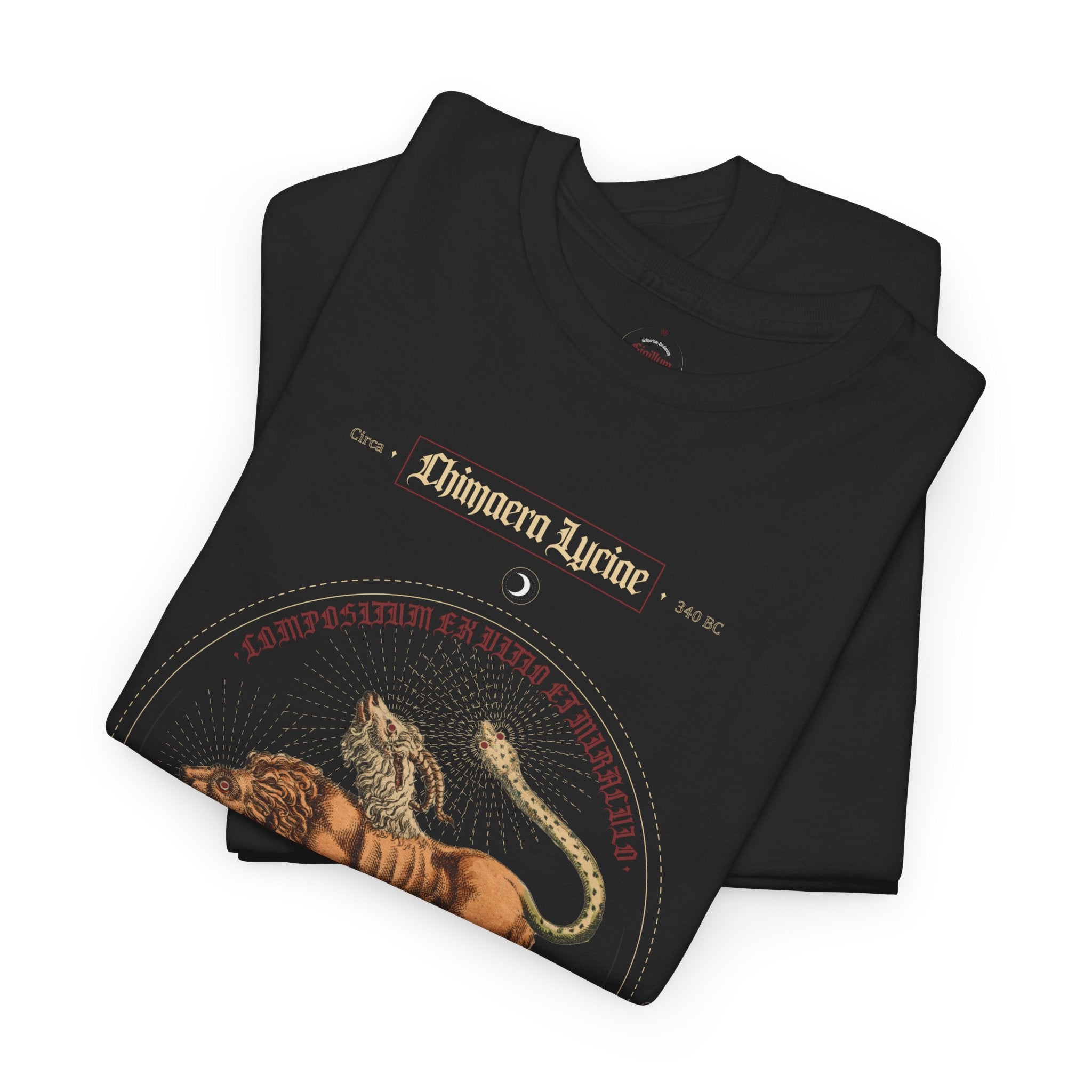 Chimaera Unisex Tee - Fire and Blood Mythical Creature Shirt