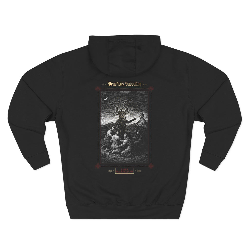 Witches’ Sabbath Fleece Hoodie — Goya-Inspired Occult Gothic Hoodie
