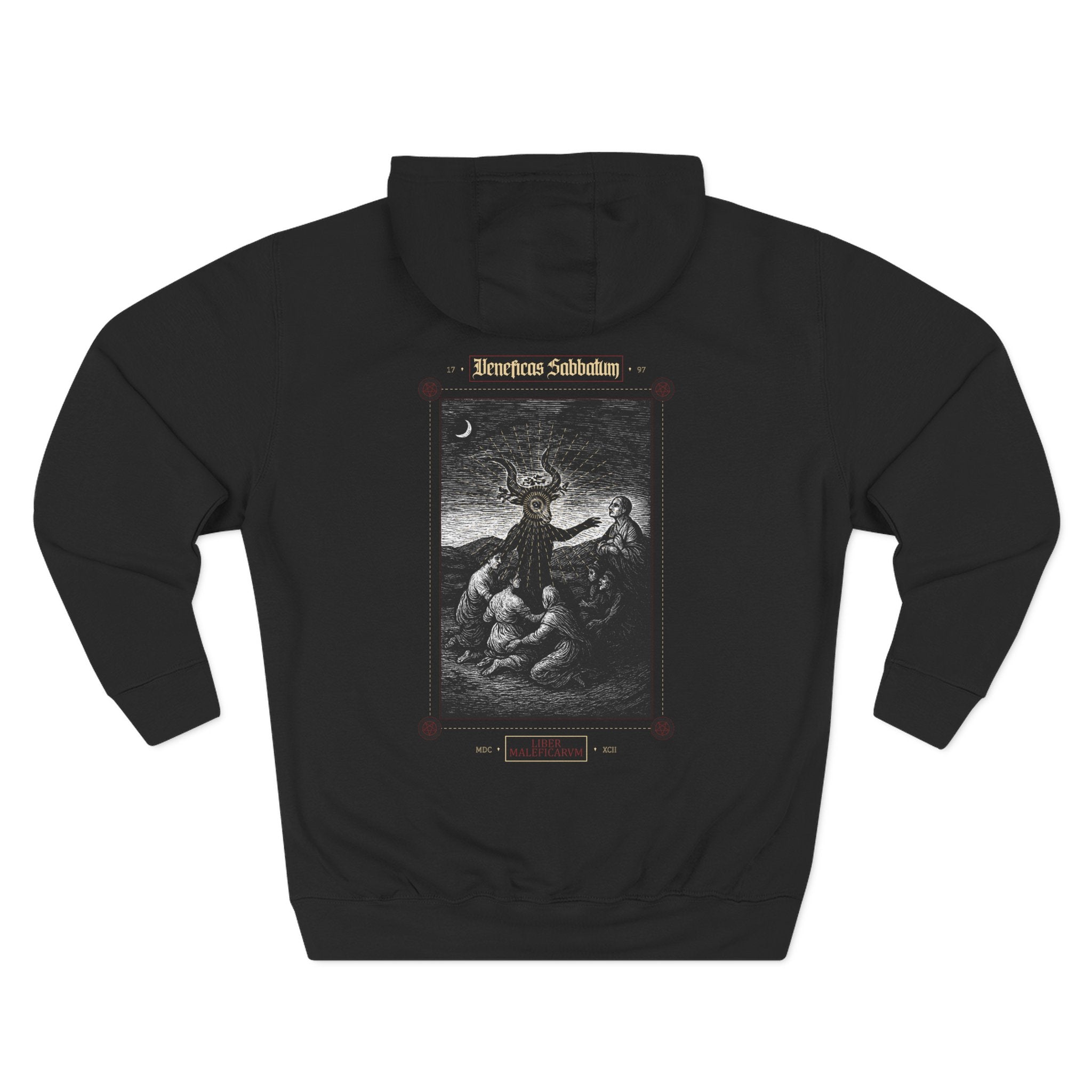 Witches’ Sabbath Fleece Hoodie — Goya-Inspired Occult Gothic Hoodie