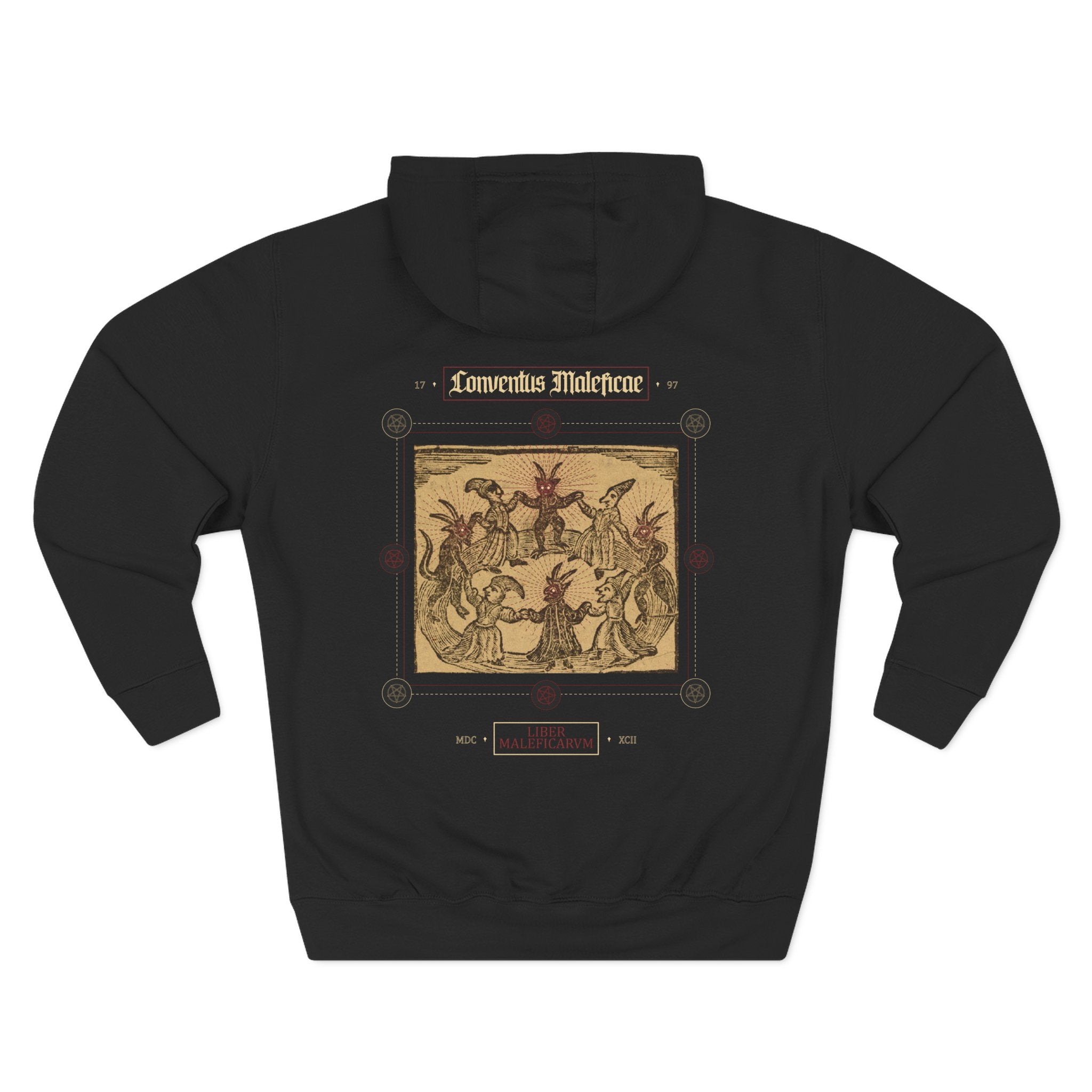 Conventus Maleficae Witchcraft Hoodie — Gothic Occult Fleece Pullover