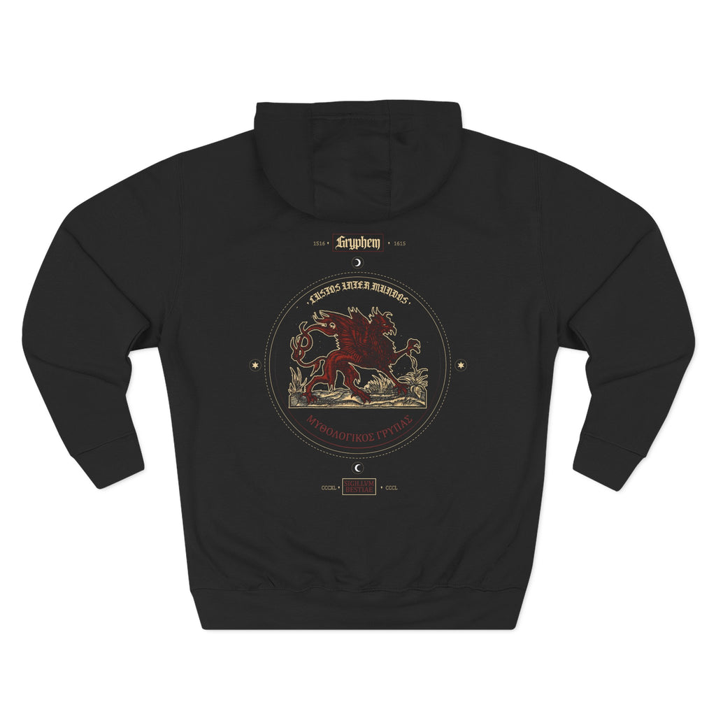 Gryphem Guardian Hoodie — Majestic Half-Lion Half-Eagle Mythical Creature Design